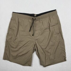 Kuhl Swim Shorts Mens Medium Beige Quick Dry Stretch Drawstring Trunks